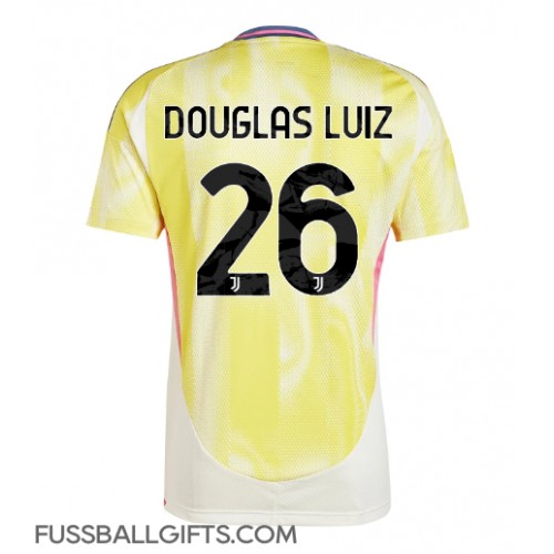 Juventus Douglas Luiz #26 Fußballbekleidung Auswärtstrikot 2024-25 Kurzarm